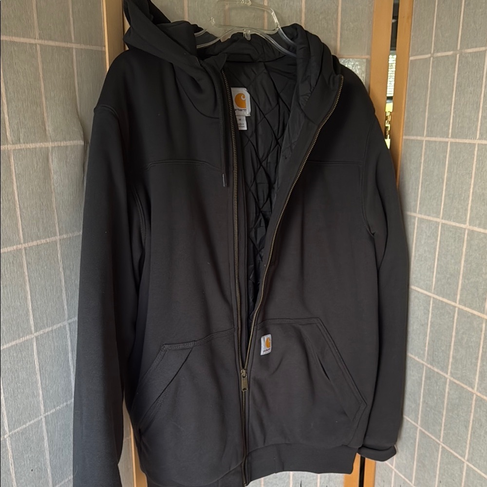 Carhartt Black Hooded Rockland Jacket